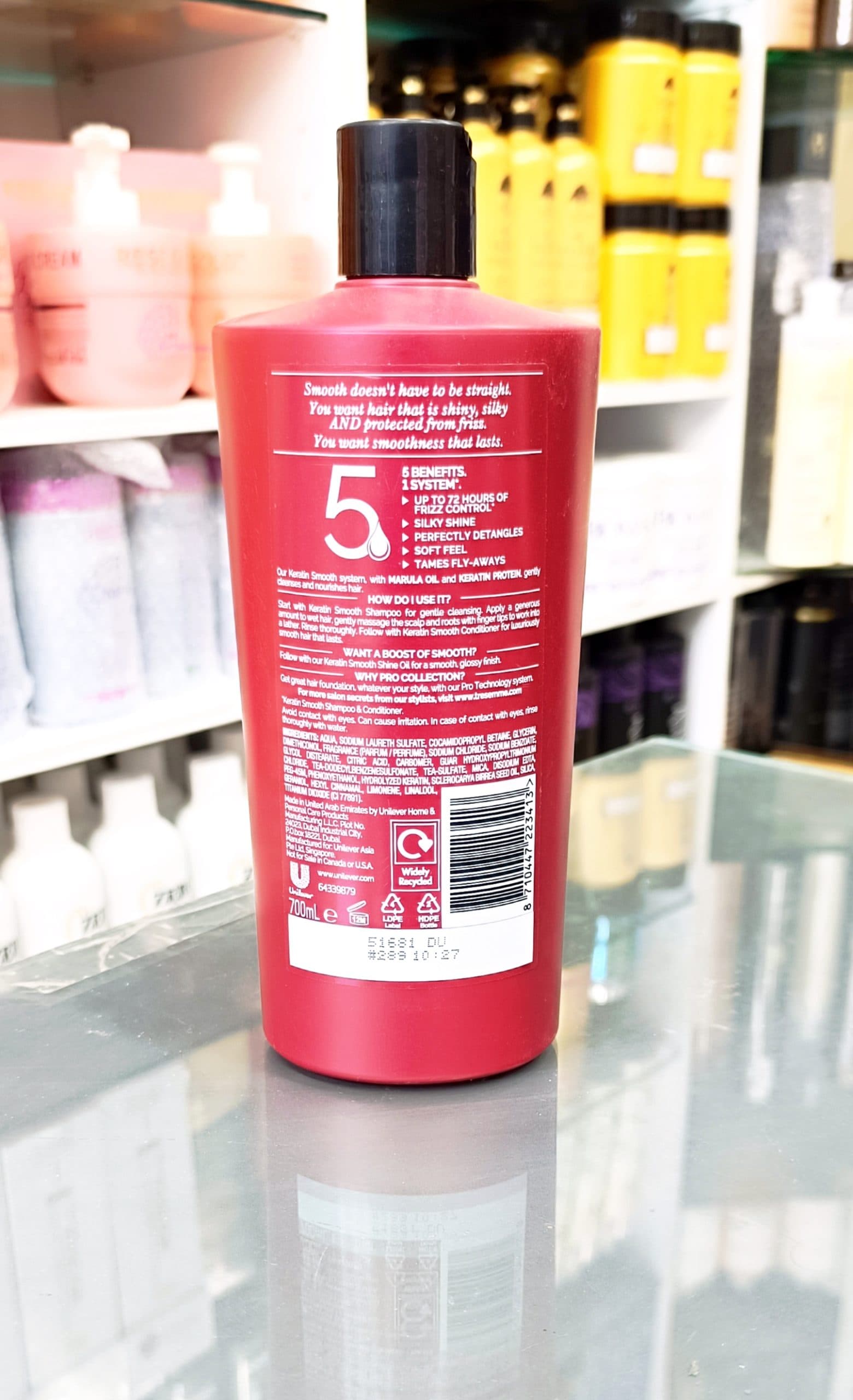 شامپو کراتینه ترزمه قرمز Shampoo keratin Tresemme — تصویر ۲