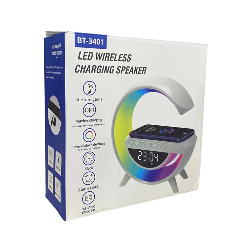 اسپیکر بلوتوثی G مدل BT-3401 (دارای شارژر وایرلس) — تصویر ۲