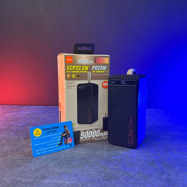 پاوربانک سوپر شارژ 50000 میلی آمپر moxom mx-pb158 — تصویر ۲