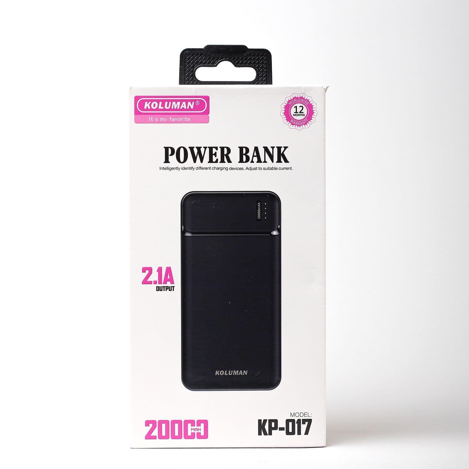 پاوربانک کلومن مدل KP-017 ظرفیت 20000 میلی آمپر ساعت به همراه کابل MICROUSB / USB-C/ لایتنینگ مشکی گارانتی 12 ماهه تکنوپاز — تصویر ۵
