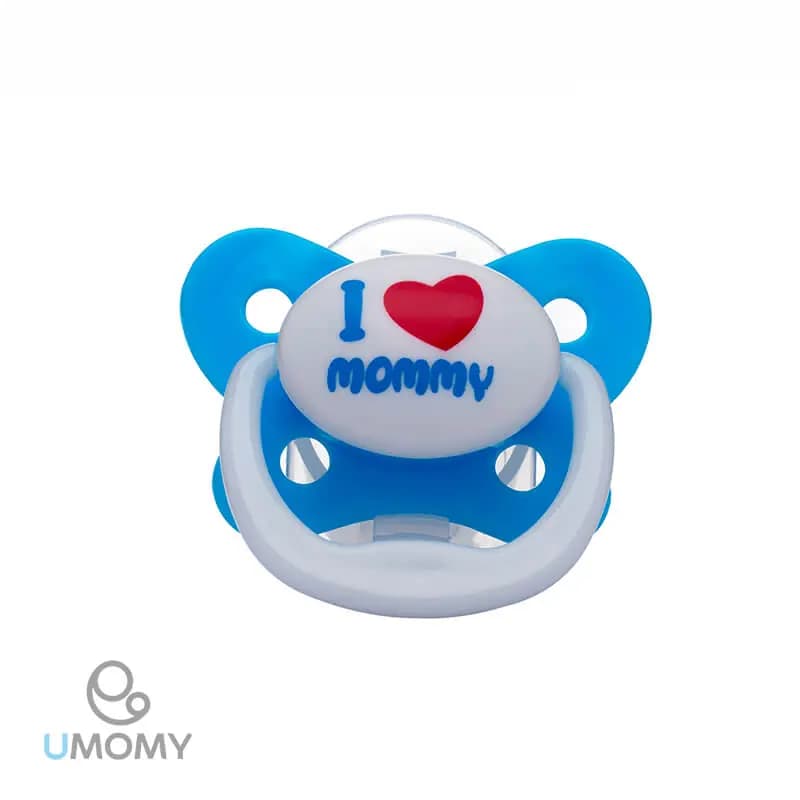 پستانک ارتودنسی ماساژور دار آبی یومامی i love momy