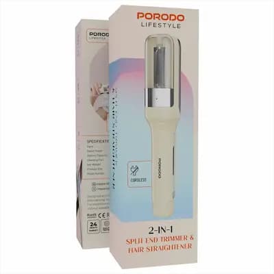 موخورهگیر و اتوی مو دوکاره پرودو مدل Porodo Lifestyle 2-In-1 Split End Trimmer & Hair Straightener — تصویر ۳
