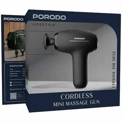 ماساژور تفنگی شارژی پرودو مدل Porodo Lifestyle Cordless Mini Massage Gun — تصویر ۴