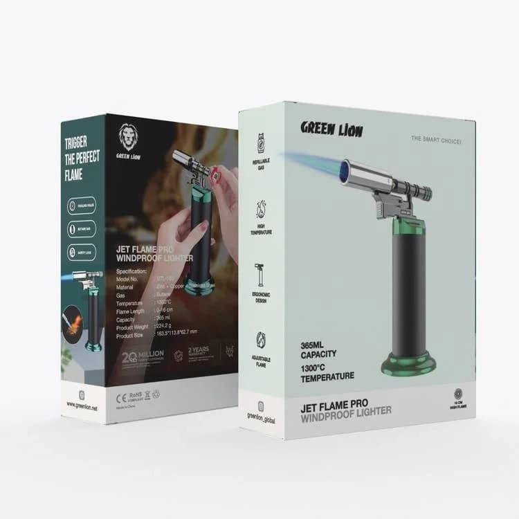 فندک اتمی گرین لاین مدل Jet Flame Pro ضد باد — تصویر ۶