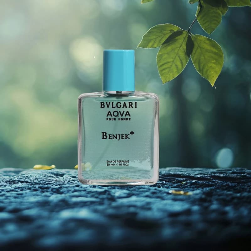 عطر جیبی بنجک مدل بولگاری آکوا با رایحه معتدل، خنک حجم 30 میلیلیتر — تصویر ۴