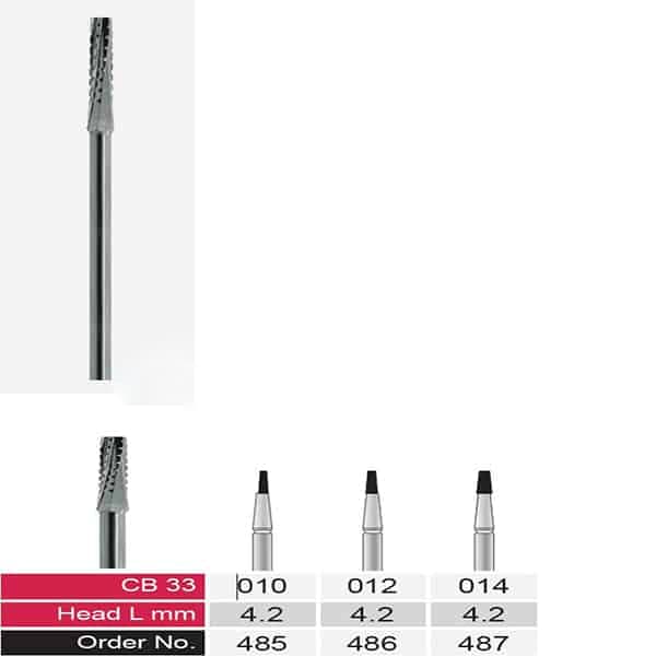 فرز فیشورکارباید کوتاه توربین وردنت – Verdent CB33 19mm — تصویر ۳