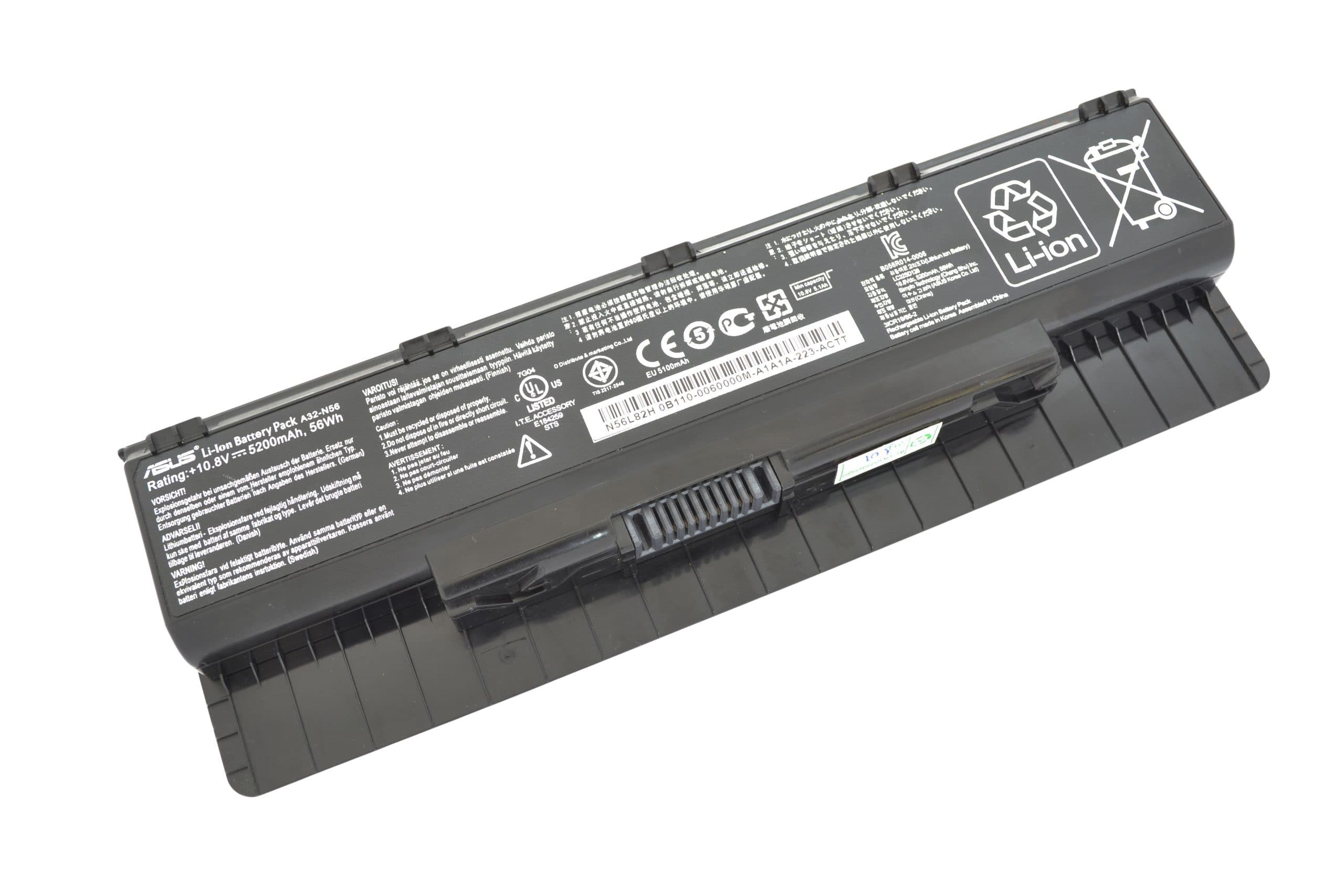 باتری لپ تاپ ایسوس N56 و N46 | مدل 6Cell | ظرفیت 4400 میلیآمپر | ASUS Laptop Battery — تصویر ۳