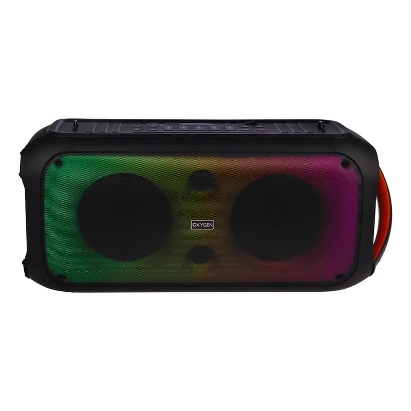 اسپیکر بلوتوثی قابل حمل اکسیژن مدل AX-102 با میکروفون و ریموت و توان 50 وات