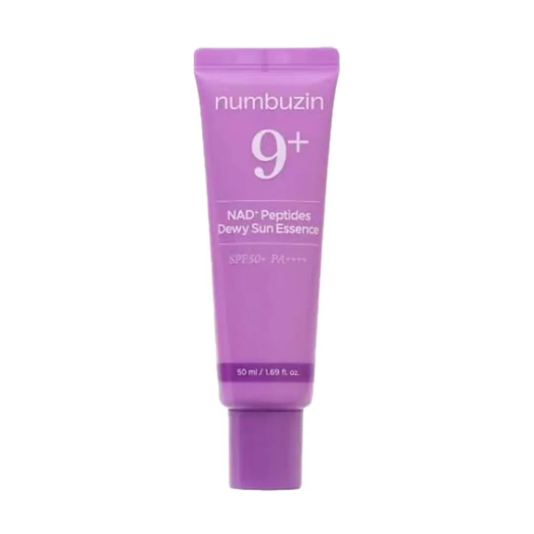 اسنس ضد آفتاب بی رنگ نامبوزین شماره 9 ضد چروک حاوی NAD و پپتید SPF50 حجم 50 میل