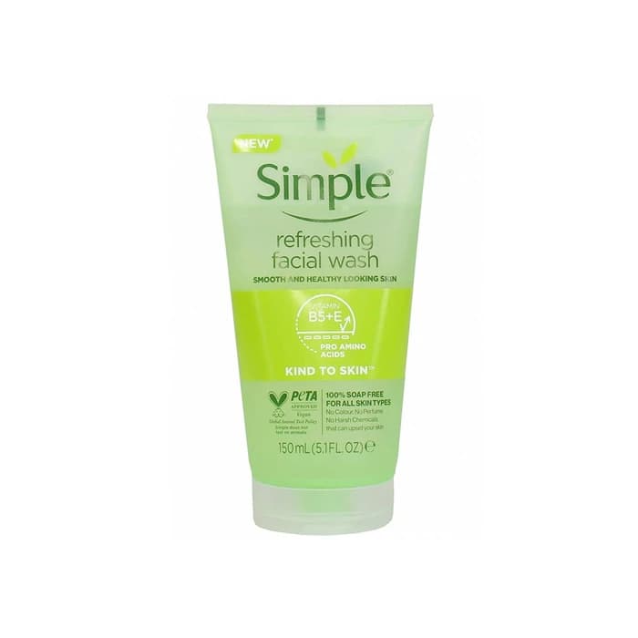 ژل پاک کننده و شستشو صورت مدل Refreshing سیمپل با حجم 150ml