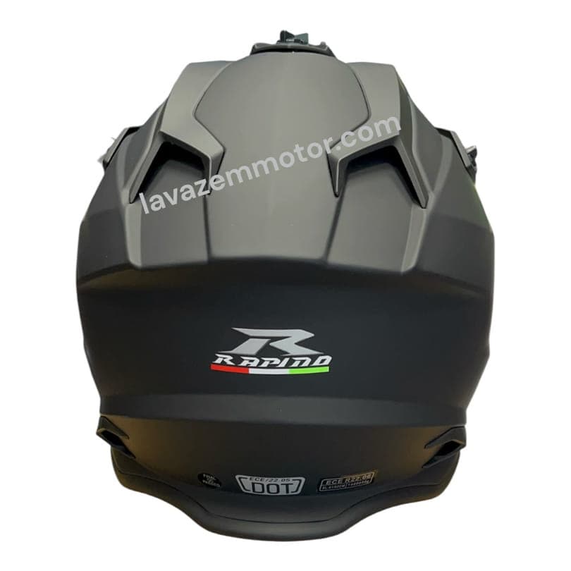 کلاه کاسکت کراسی RAPIDO مدل 635 MATT BLACK — تصویر ۳