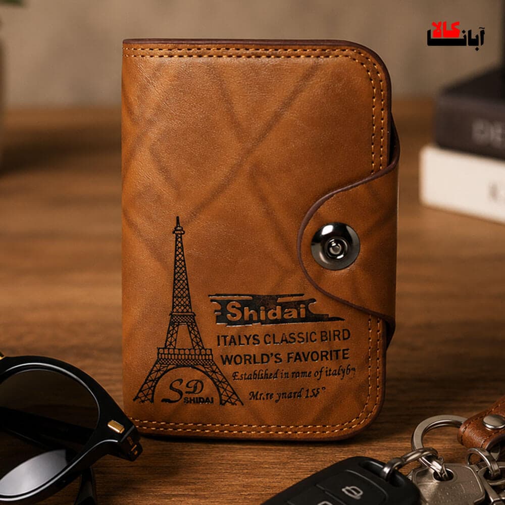 کیف پول و جاکارتی وارداتی طرح برج ایفل کد 95