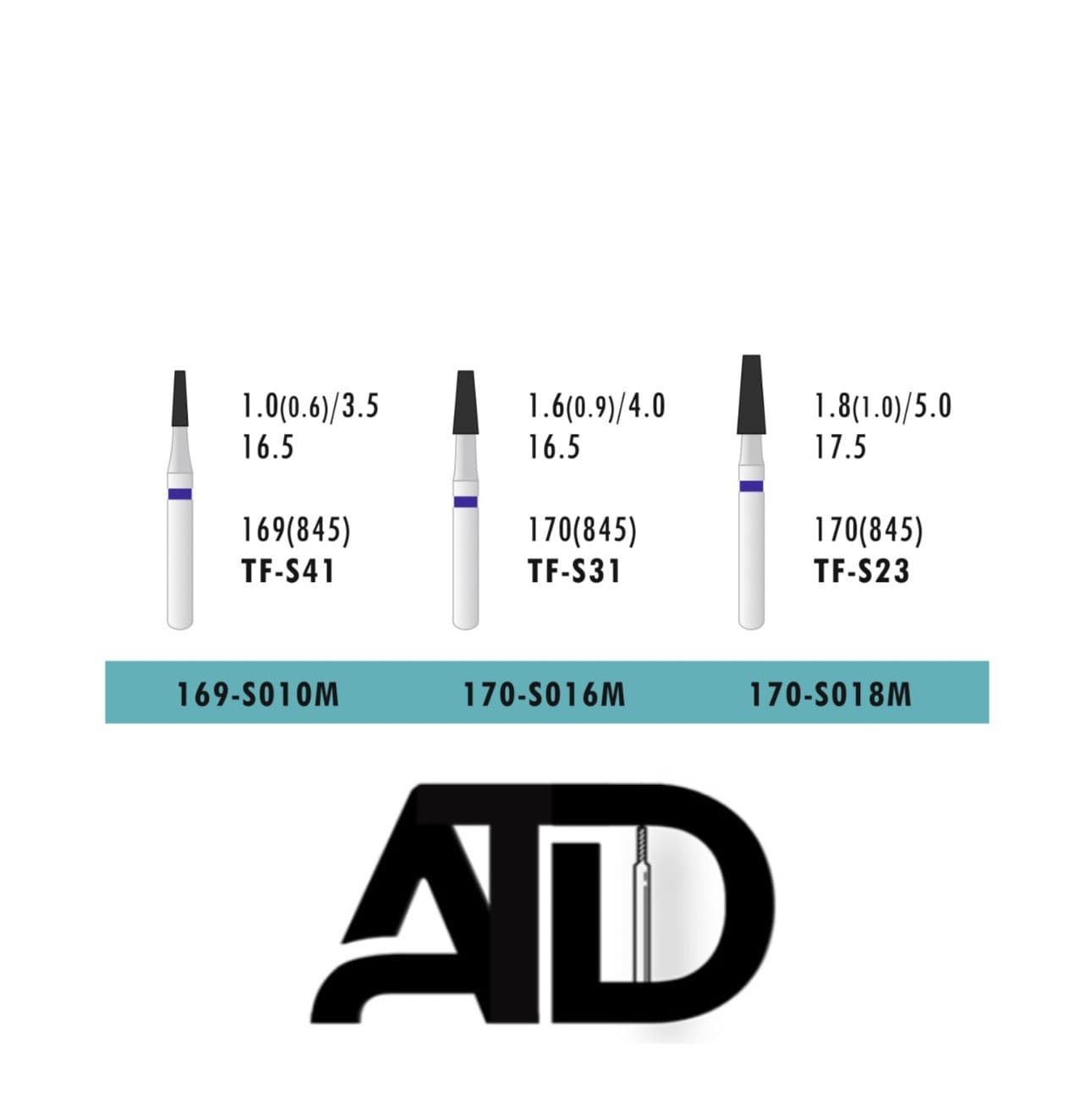 فرز کوتاه ATD Flat End Cone (بسته 5 عددی) — تصویر ۲
