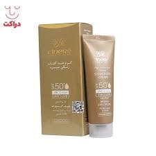 کرم ضد آفتاب رنگی مات سینره فاقد چربی +SPF60 بژ طبیعی — تصویر ۳