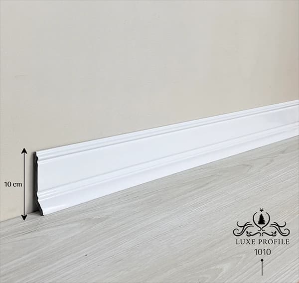 قرنیز سفید براق پی وی سی 10cm کد 1010