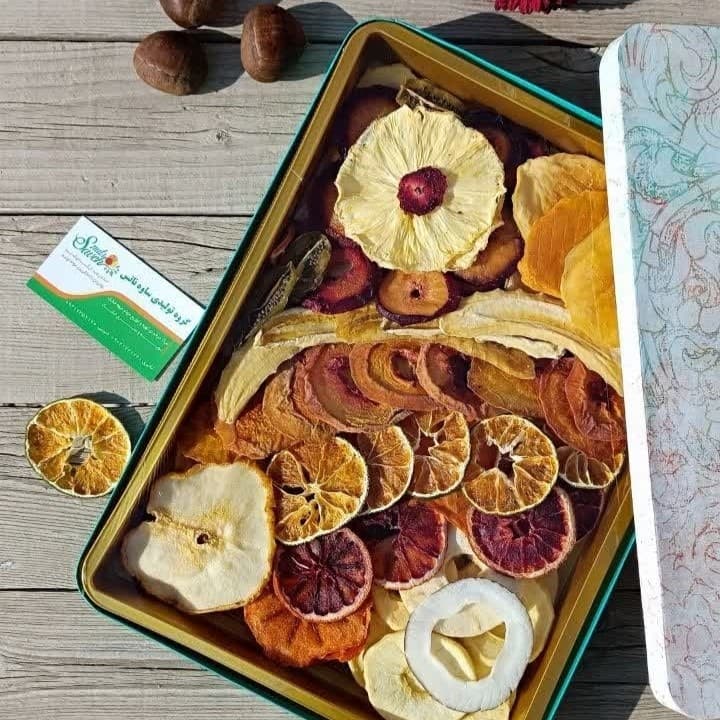 مخلوط میوه خشک – هارد باکس هدیه 23*32 — تصویر ۲