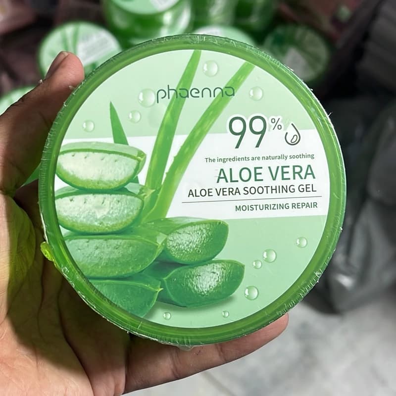 ژل آلوئه ورا انگلیسی اصلی 99% (آبرسان، مرطوب کننده، ضد جوش) — تصویر ۳