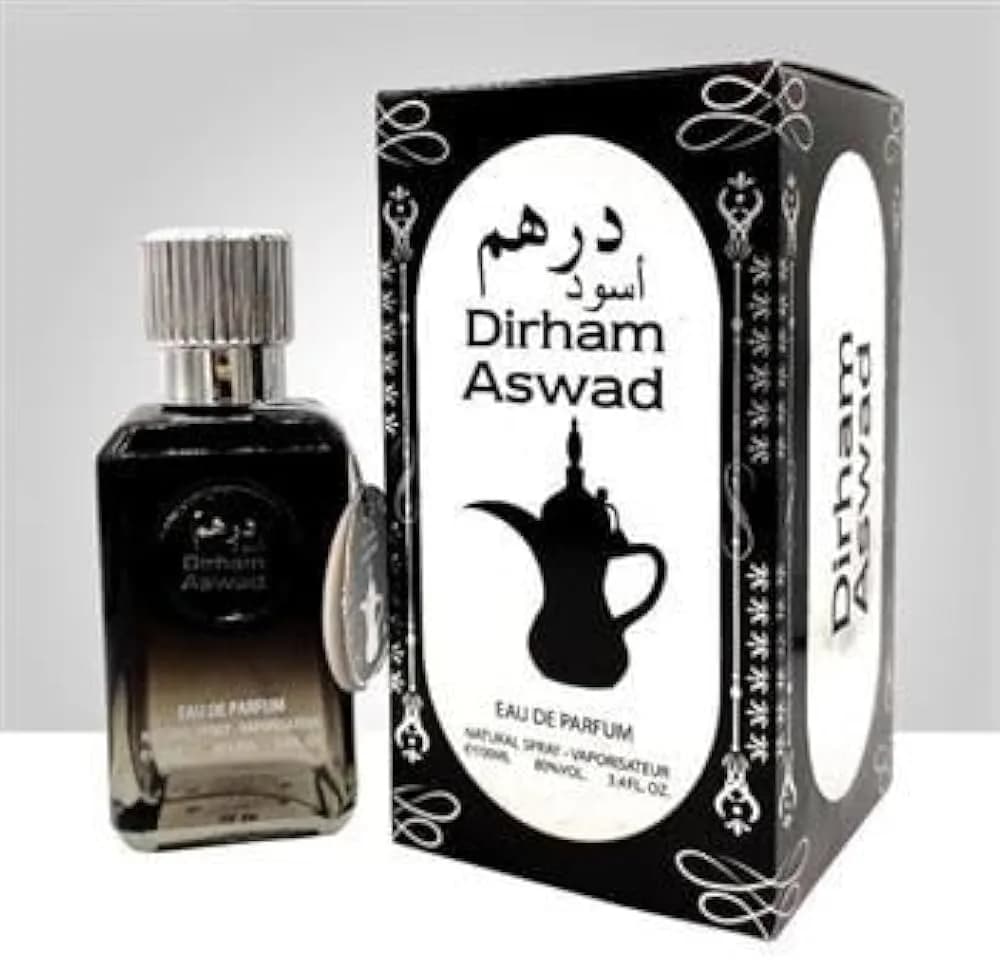 ادکلن درهم اسود diham Aswad پرفیوم 100 میل ساخت هند سفارش امارات ارجینال