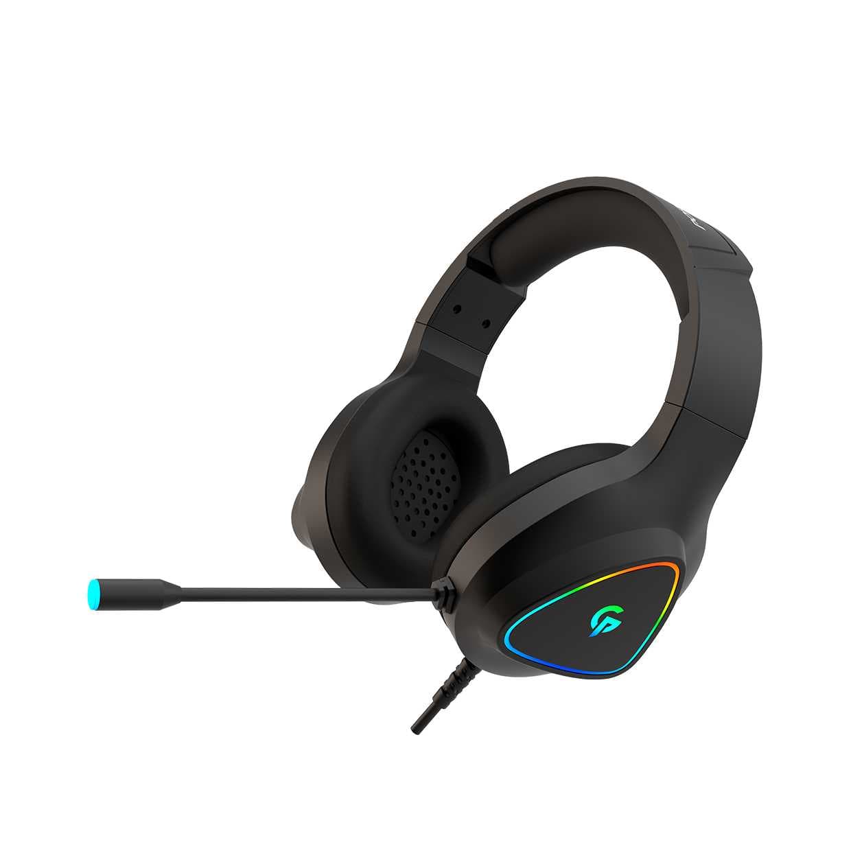 هدفون گیمینگ سیمی Porodo PDX414 RGB HD Sound | میکروفون حذف نویز و درایور 50 میلیمتری
