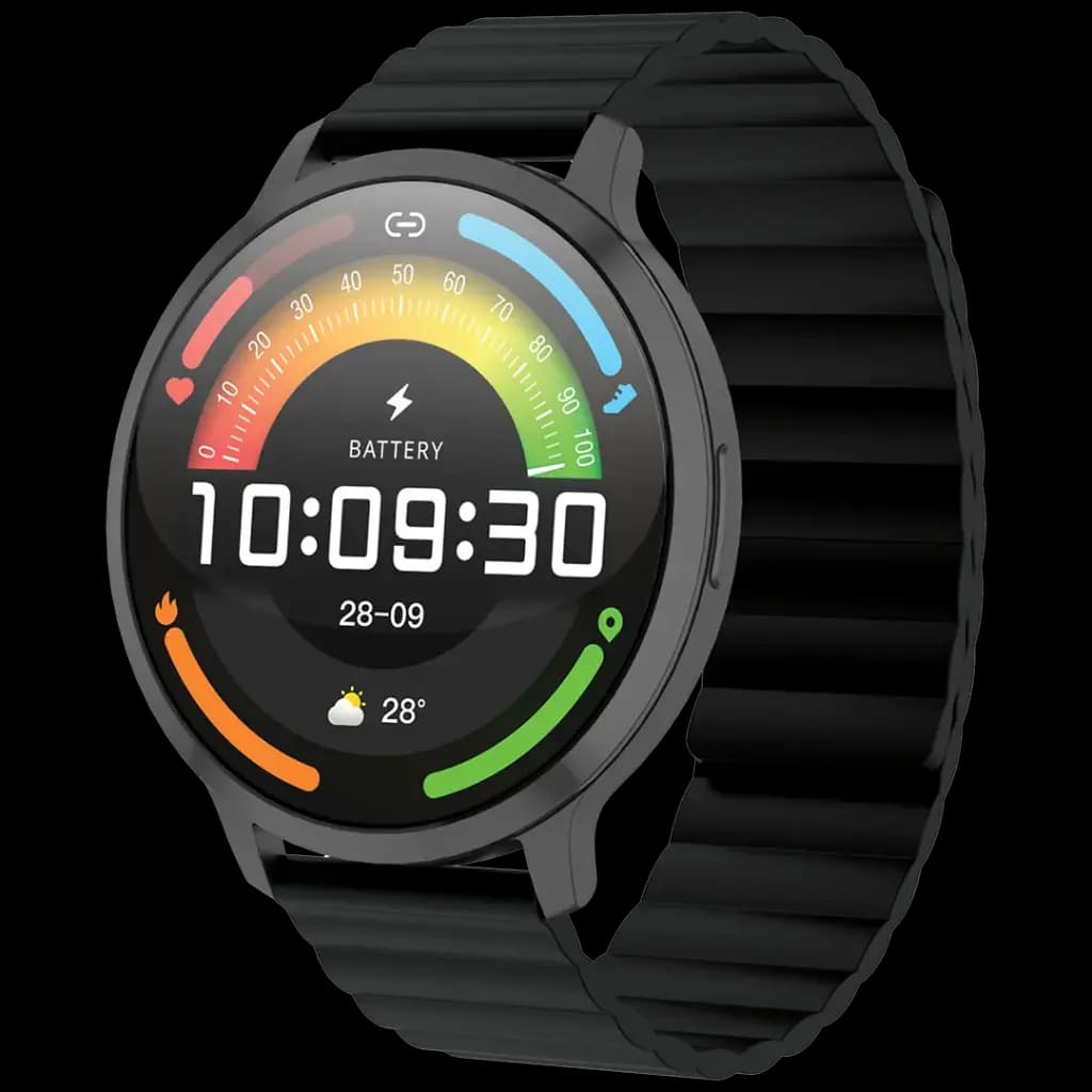 ساعت هوشمند پاورولوژی مدل Powerology Aura Smart Watch PSWASW1801HBK | نمایشگر 1.73 اینچ AMOLED و بیش از 120 حالت ورزشی