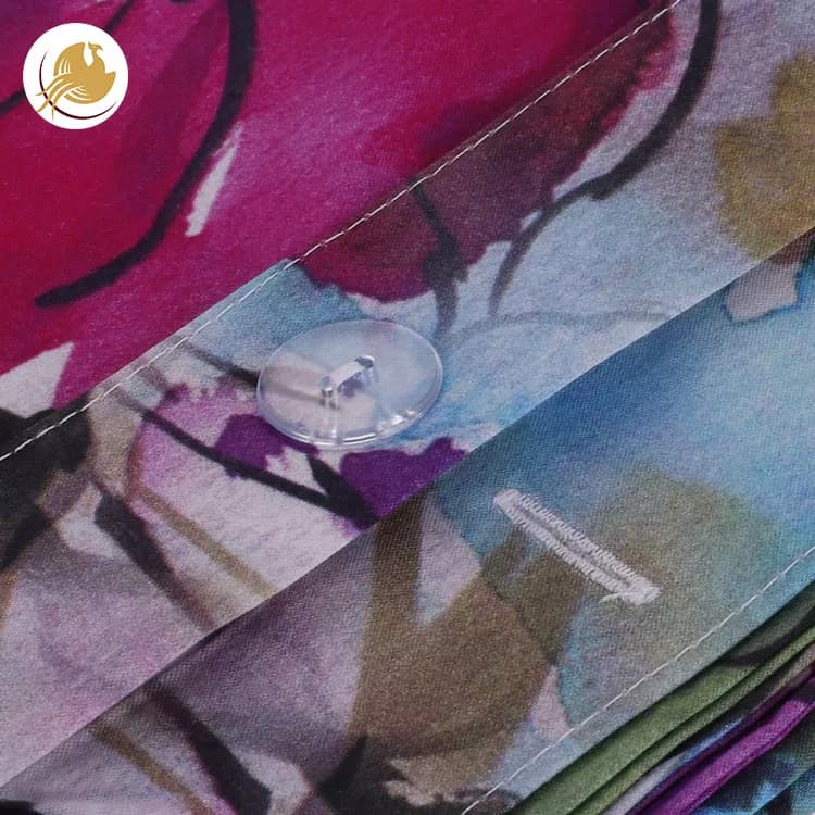 ست كاور لحاف، ملحفه کشدار مدل گلدار بنفش تک نفره 3 تکه — تصویر ۷