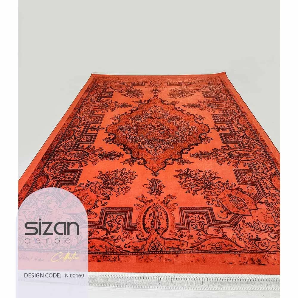 فرش ماشینی سیزان کد N 00169 سایز 6 متری — تصویر ۲