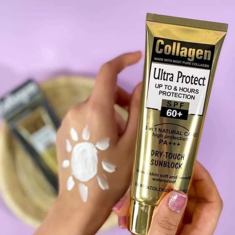 کرم ضد آفتاب بی رنگ کلاژن SPF60 حجم 100 میل3کاره — تصویر ۷