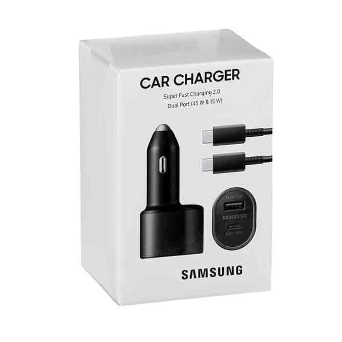 شارژر فندکی سوپر فست شارژ سامسونگ SAMSUNG 45W+15W QC3.0 PD — تصویر ۴
