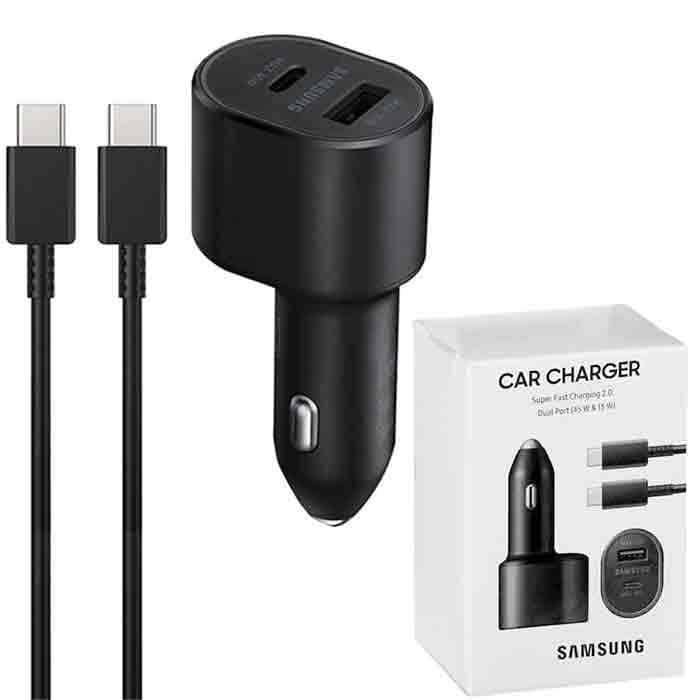 شارژر فندکی سوپر فست شارژ سامسونگ SAMSUNG 45W+15W QC3.0 PD — تصویر ۲