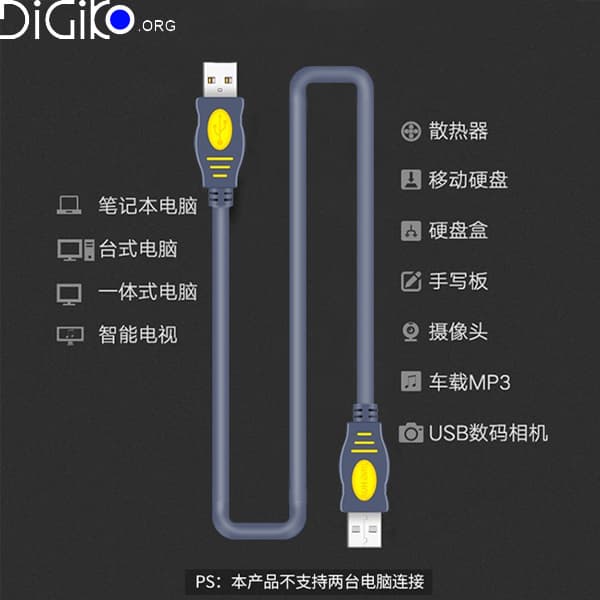 کابل لینک USB برند JH متراژ 10متر — تصویر ۴