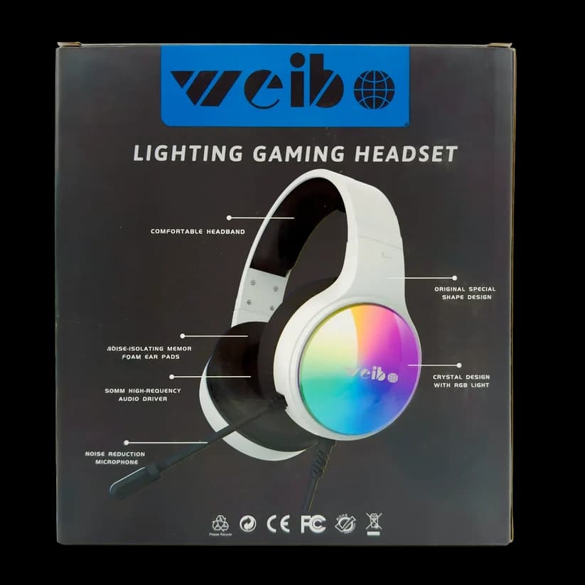 هدست گیمینگ G60 | هدفون گیمینگ سیمی با میکروفون و نور RGB — تصویر ۸