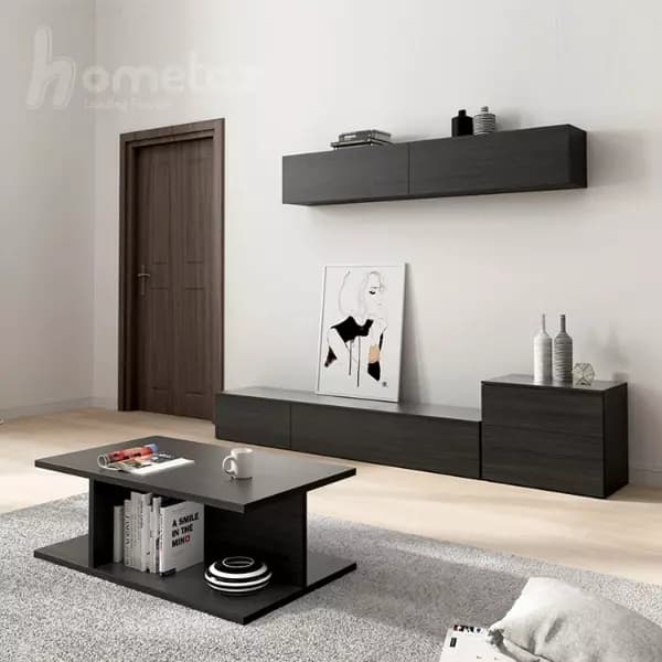 میز جلو مبلی قفسه ای ام دی افی مدل ht2210 — تصویر ۳