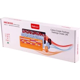 کیبورد و ماوس بی سیم هترون مدل HKCW350، سوییچ ممبران، Full-Size — تصویر ۸