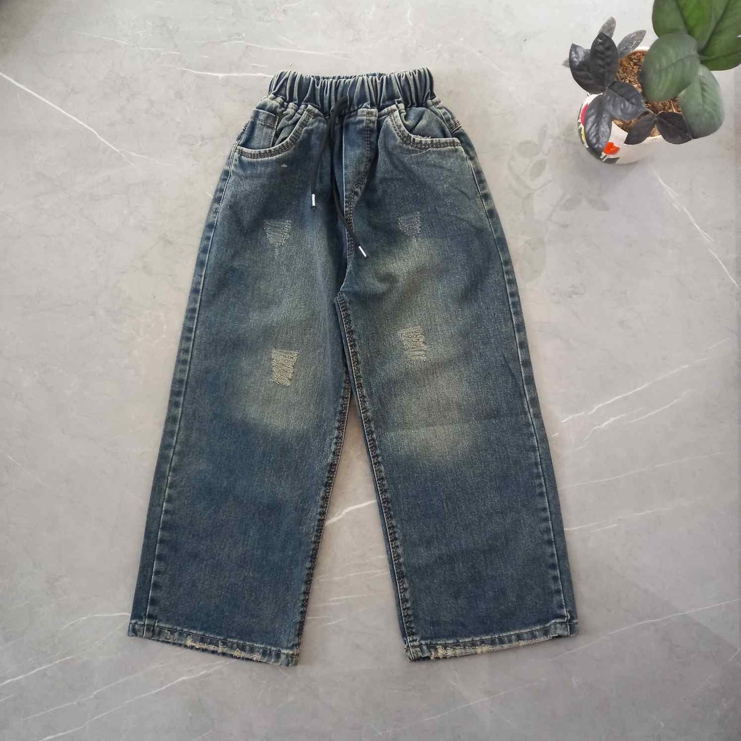 شلوار بچگانه بگ جین سایز 75تا100 K1006096 — تصویر ۵