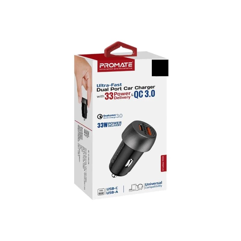 شارژر فندکی ۳۳ وات پرومیت مدل DRIVEGEAR-PD33