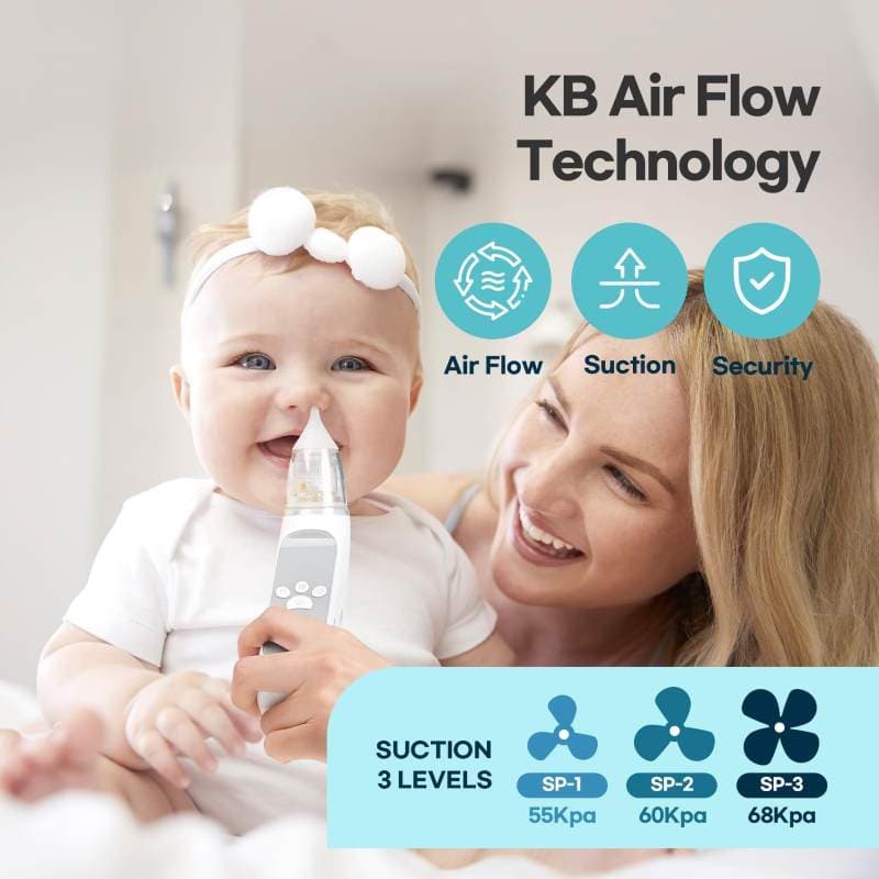 دستگاه پوار بینی کودک مکنده بینی HubiBaby مدل HNA500 عملکرد تسکین دهنده موسیقی و نور — تصویر ۷