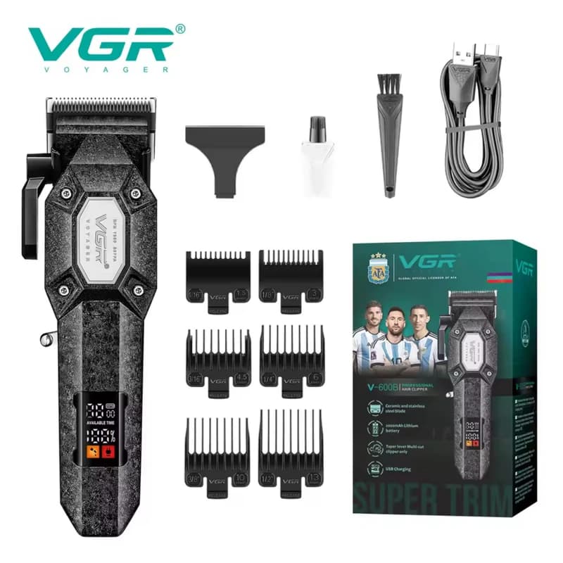 ماشین اصلاح VGR V-600 | حجم زن حرفهای مناسب فید و سایهزنی اورجینال با ضمانت اصالت
