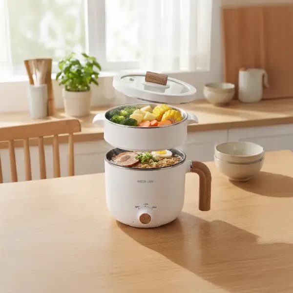 بخار پز برقی گرین لاین مدل Green Lion Quickpot Electric Cooker GNQCKPTECWH — تصویر ۶