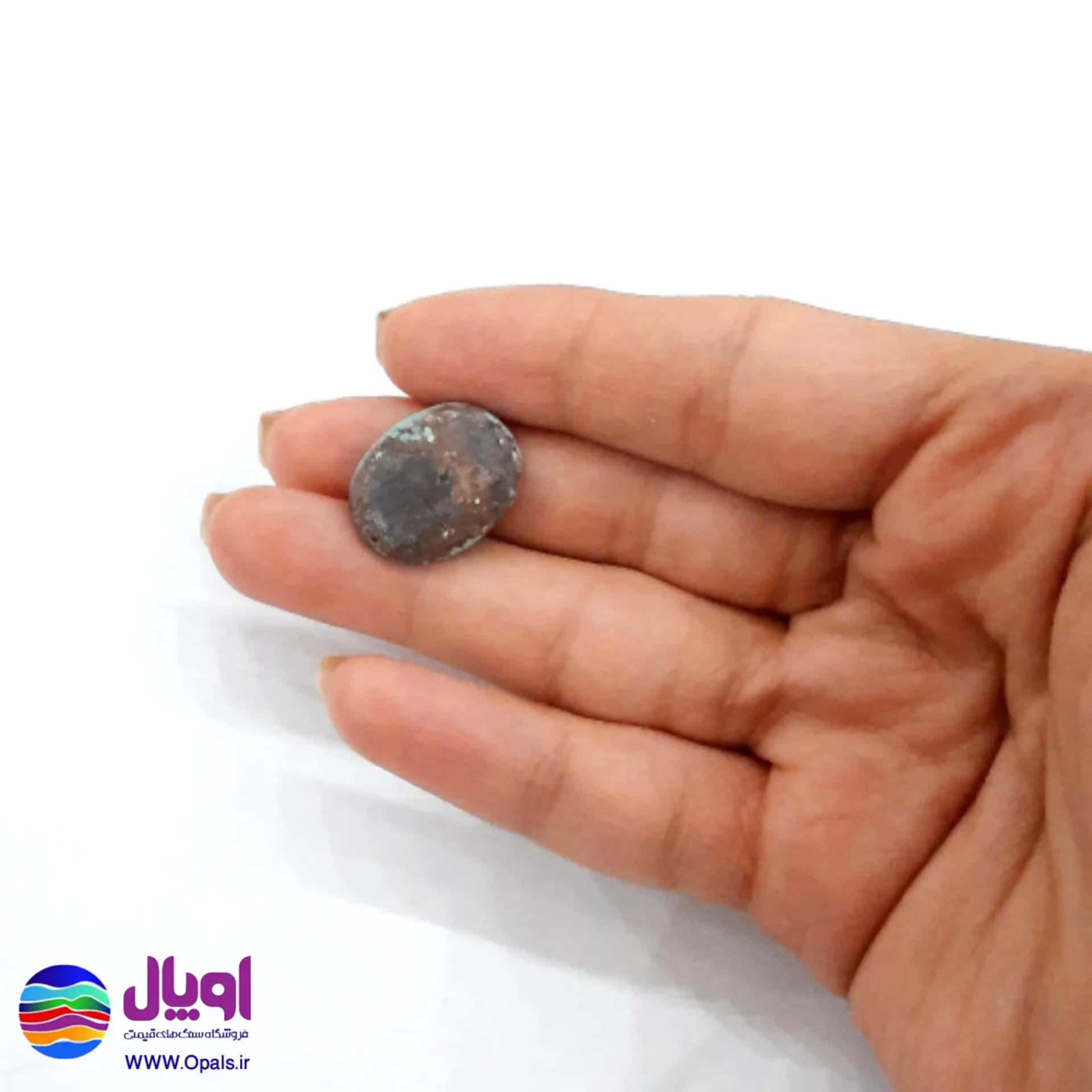 نگین فیروزه نیشابور بیضی 2.5 گرم — تصویر ۴