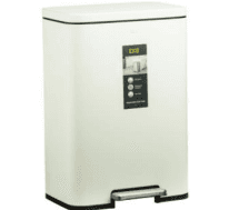 سطل 50 لیتر مستطیل اسمارت اسمارت طرح MADISON رنگ سفید کد 9361-P-WH