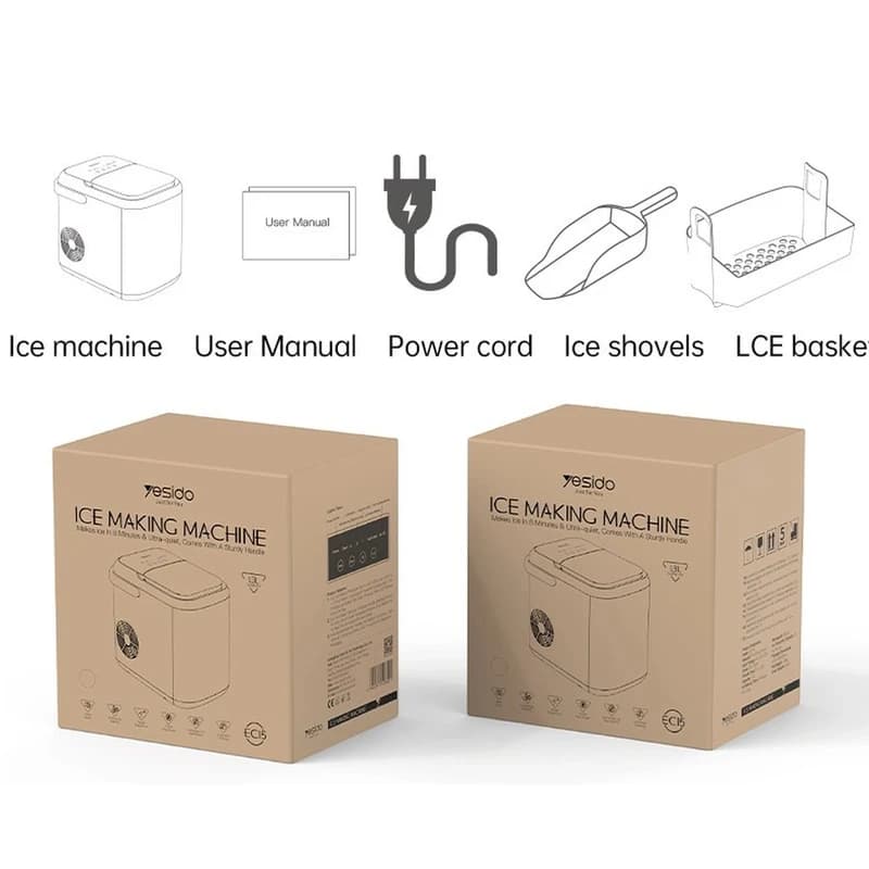 دستگاه یخ ساز پرتابل یسیدو مدل YESIDO EC15 Portable Ice Maker — تصویر ۳