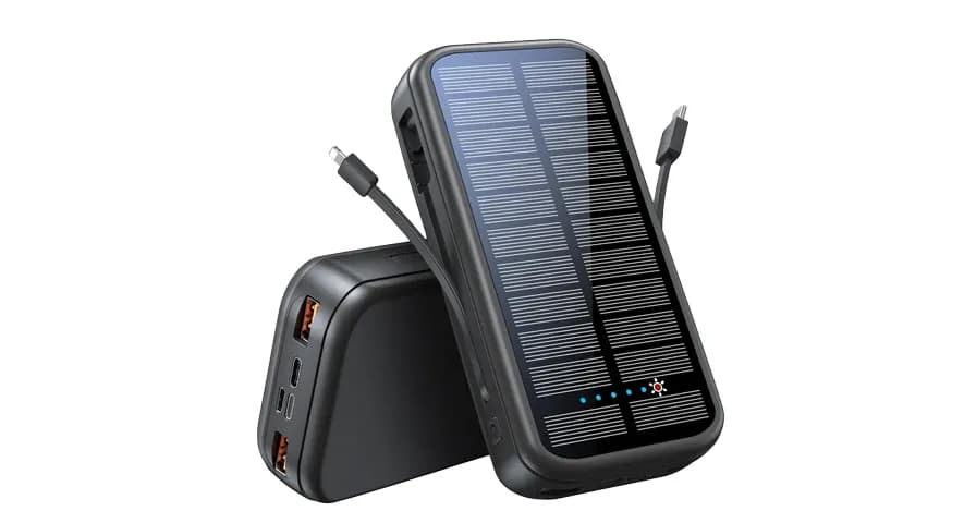 پاوربانک خورشیدی گرین لاین مدل 20000GREEN LION PD20W SOLAR2