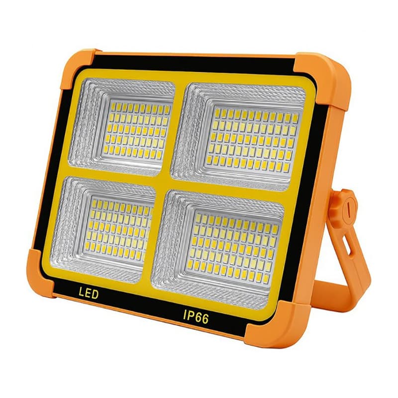 چراغ پروژکتور شارژی پنل خورشیدی 100وات VARSU Solar JY-IP66 — تصویر ۴