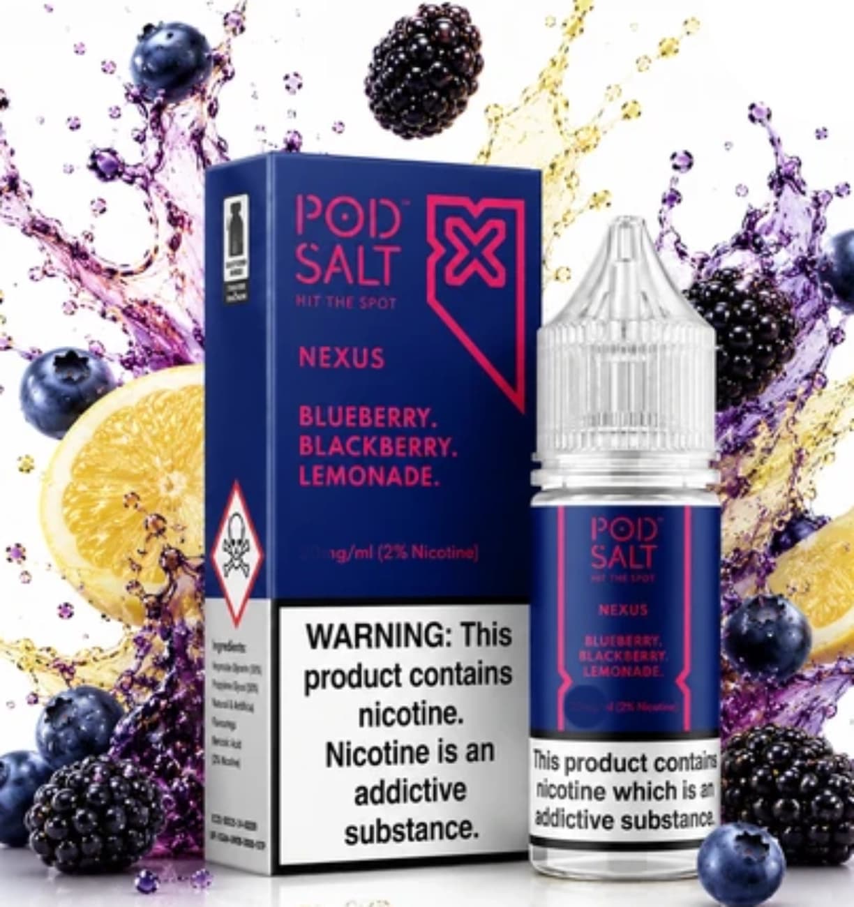 بلوبری بلکبری لیموناد(Pod Salt Nexus – Blueberry Blackberry Lemonade 50mg)