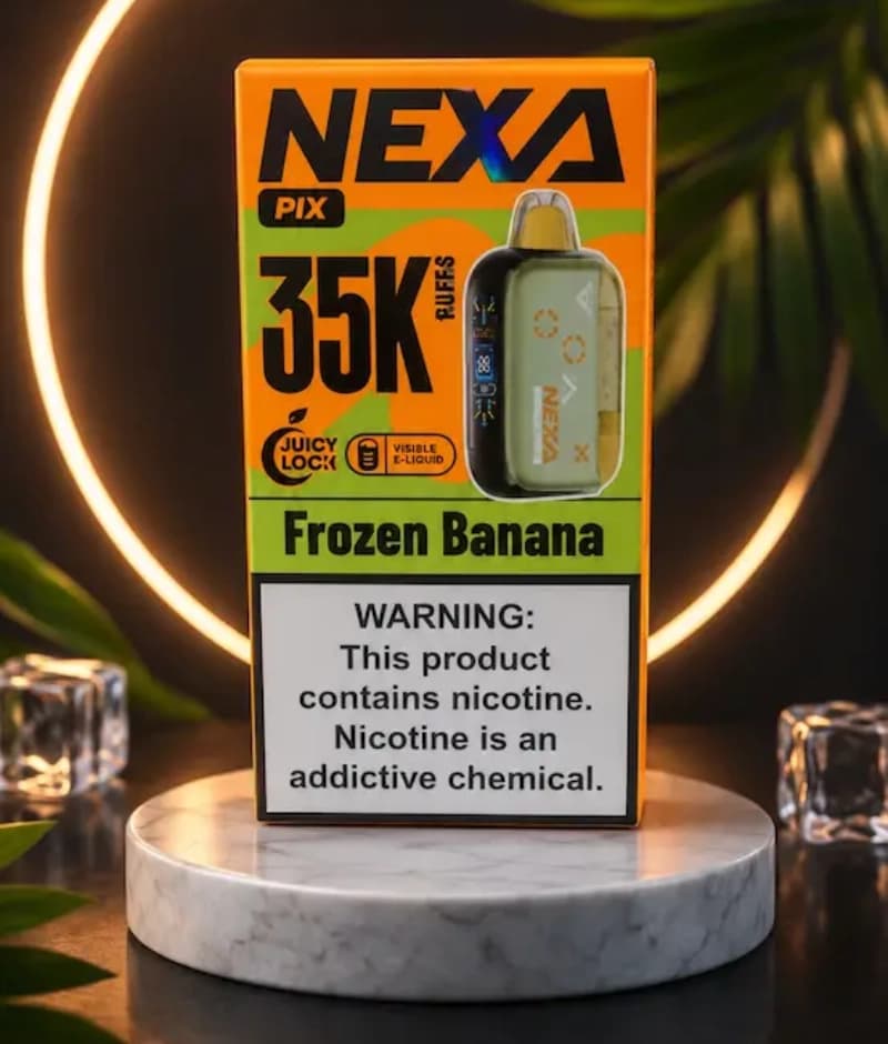 یکبار مصرف 35,000 طعم موز یخزده یا موز خنک(Frozen Banana ) نکسا NEXA