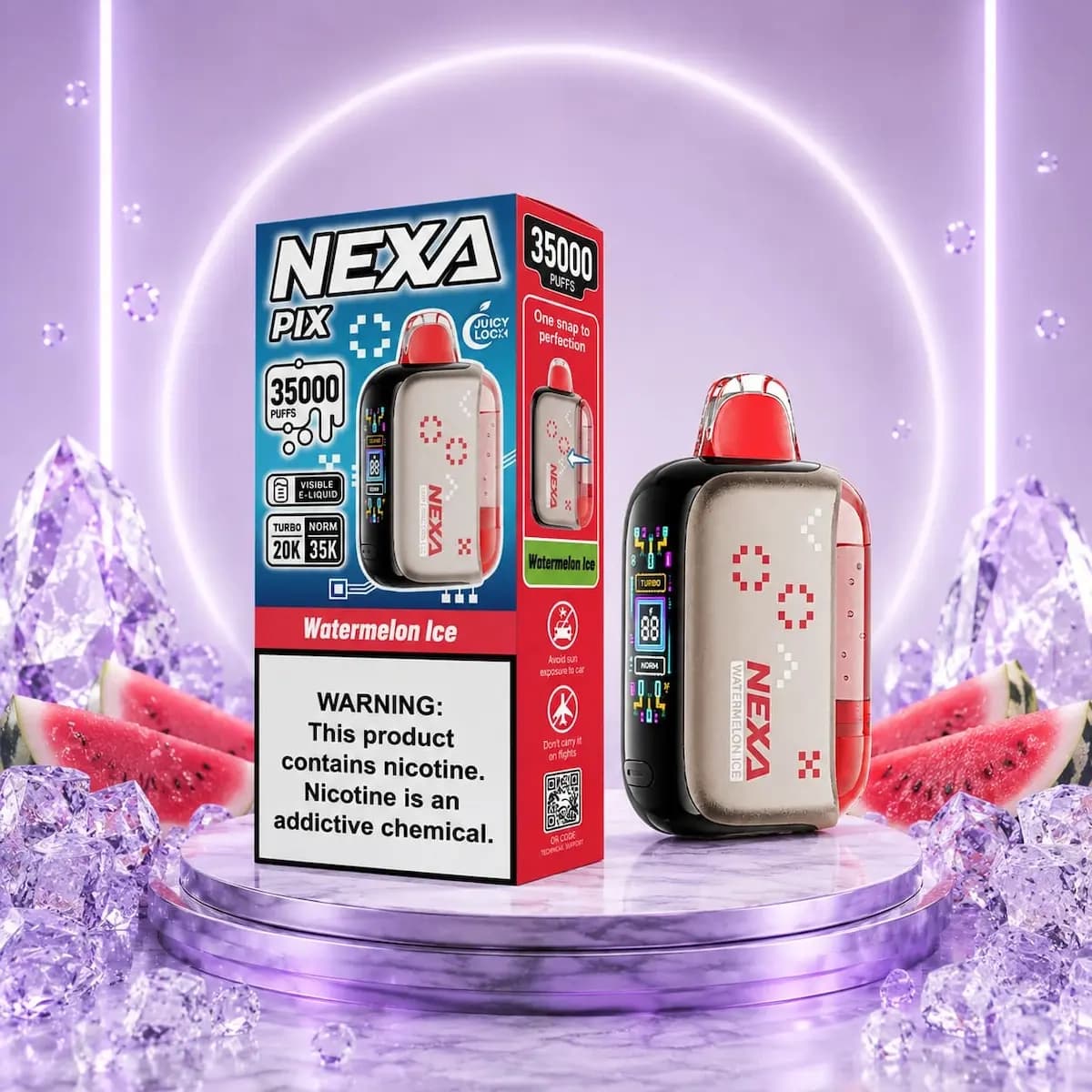 یکبار مصرف 35,000 طعم هندوانه یخ(watermelon ice) نکسا NEXA