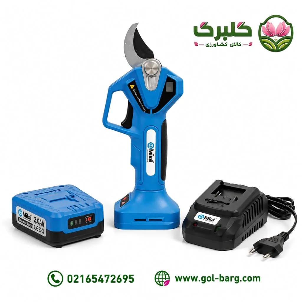 قیچی شارژی میکا 20 ولت براشلس مدل DC-2921 — تصویر ۲