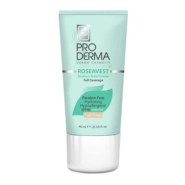 کرم مرطوب کننده رنگی بژ روشن SPF40 مناسب پوست معمولی و حساس پرودرما — تصویر ۲