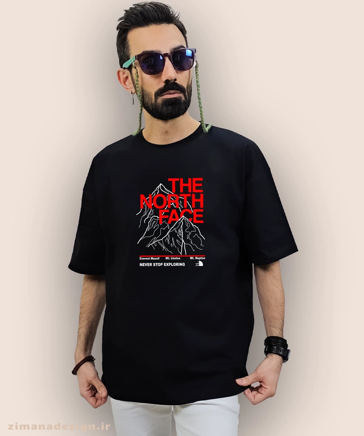 تیشرت لش مردانه و زنانه طرح کوه نوردی the north face کد 1071 — تصویر ۳