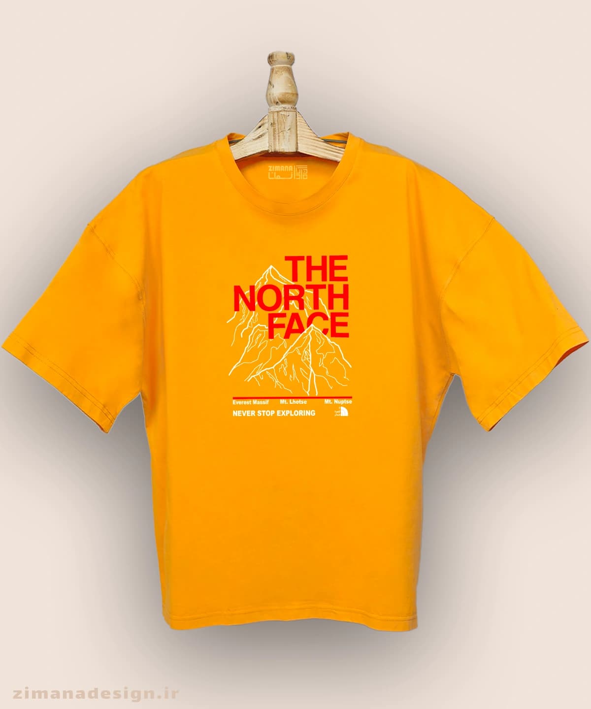 تیشرت لش مردانه و زنانه طرح کوه نوردی the north face کد 1071 — تصویر ۵